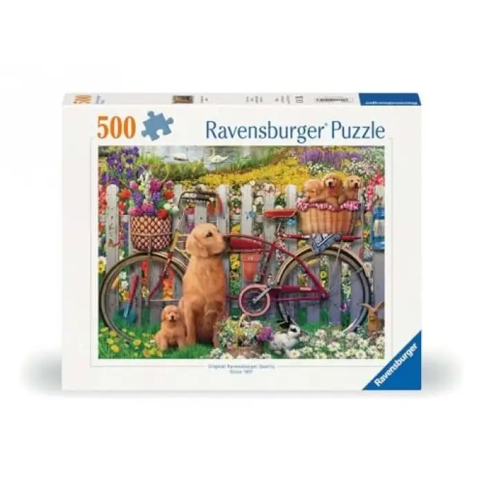 500 Parçalı Puzzle Bahçede Köpekler