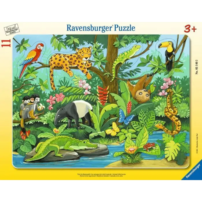 51403 Çer Hayvanlar Puzzle, 11 Parça