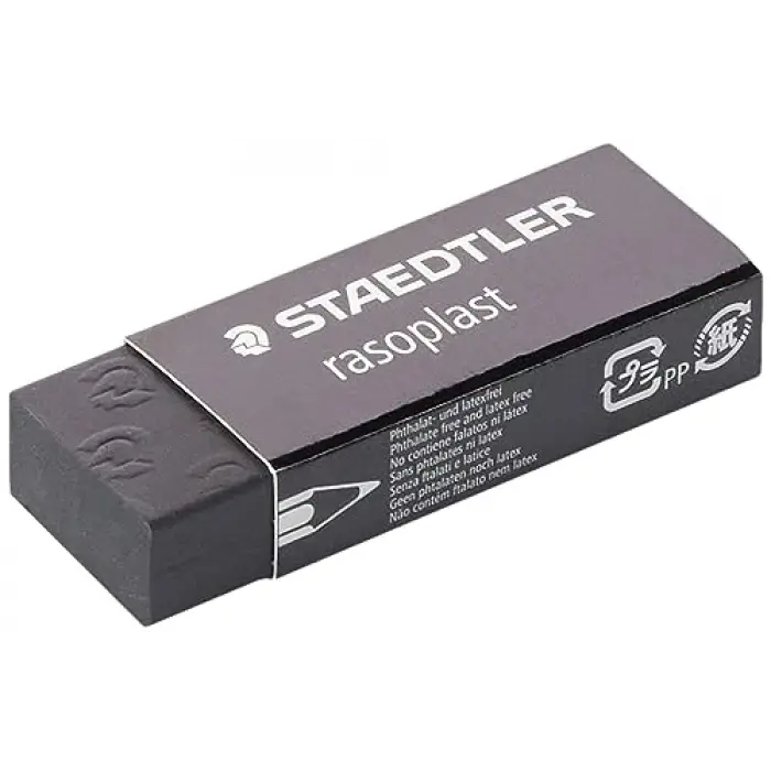 526 B209 Rasoplast Siyah Silgi 65x23x13 mm
