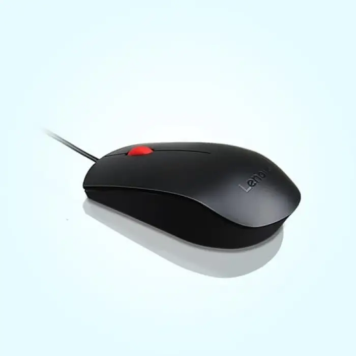 5266214 Essential 3 düğmeli kablolu USB mouse, siyah
