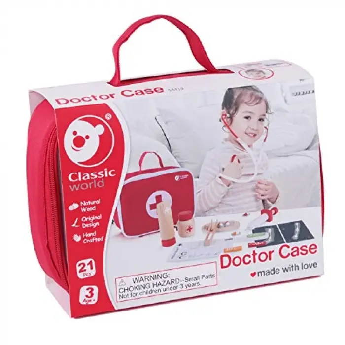 54419 Ahşap Doktor Seti, Çok renkli