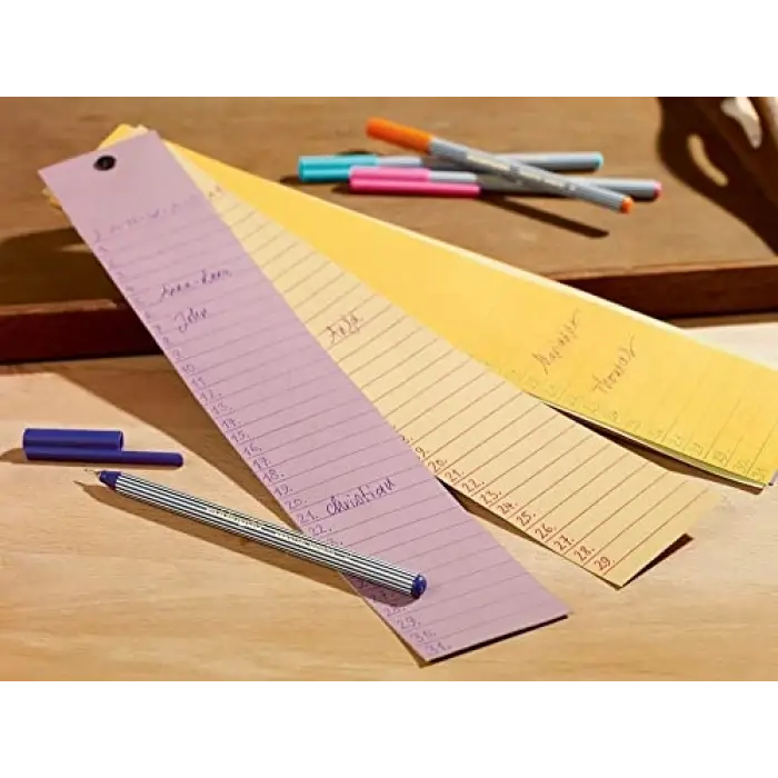 55 fineliner - çelik mavisi - 10 kalem - 0,3 mm uç