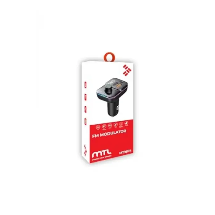 55W Hızlı Şarj Destekli Çift USB + Type-C Çıkışlı Bluetooth FM Modülatör Transmitter, MT9874 ile Uyumlu