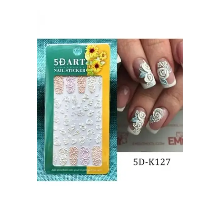 5d-k127 Kabartmalı Tırnak Stıcker