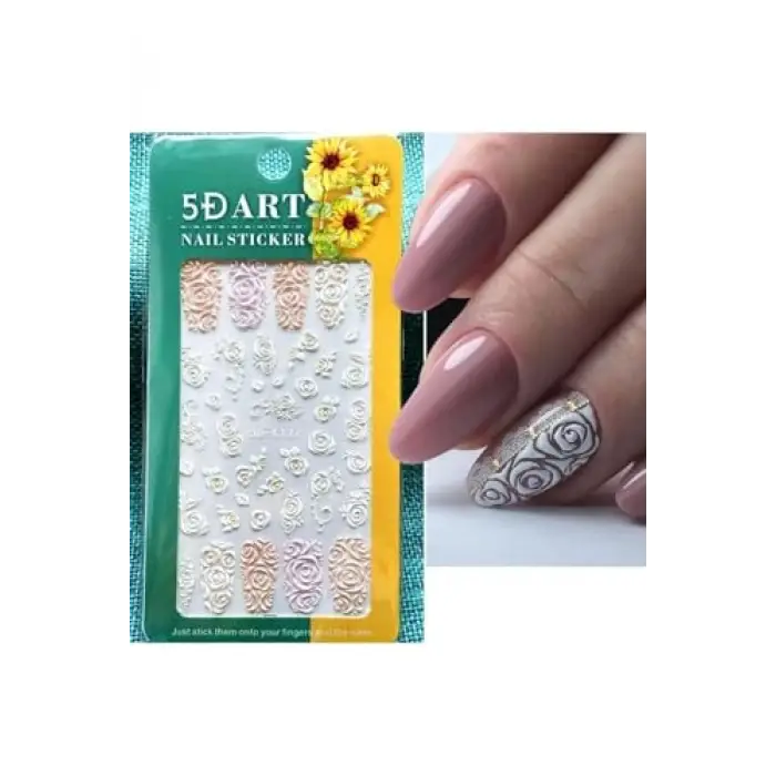 5d-k127 Kabartmalı Tırnak Stıcker