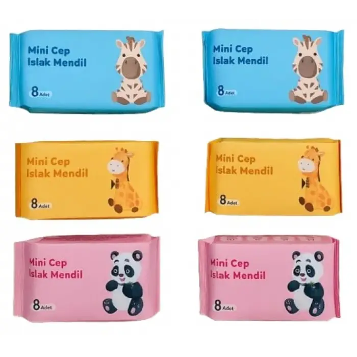 6 Adet Mini Islak Mendil – Cep Boy Hijyen Mendili