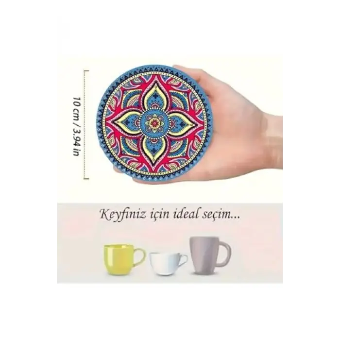 6lı Ahşap Bardak Altlığı BRD-009