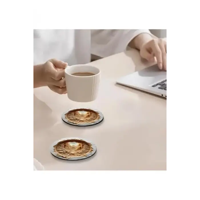 6lı Ahşap Bardak Altlığı BRD-011