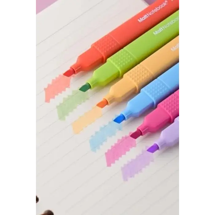 6lı Highlighter Fosforlu Kalem Seti