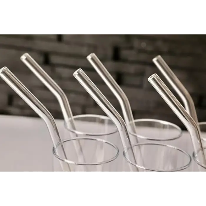6lı Kavisli Cam Pipet Seti