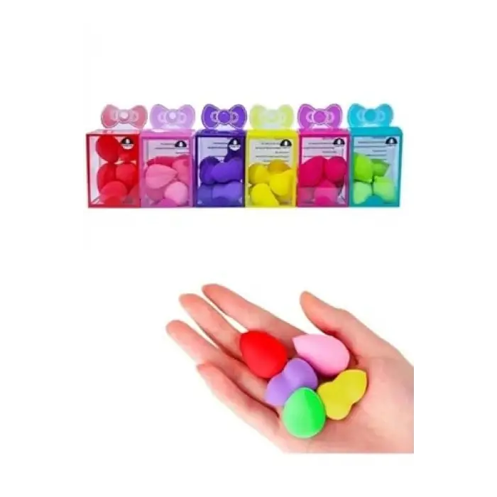 6lı Mavi Mini Makyaj Süngeri