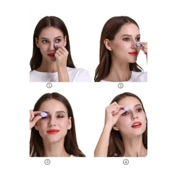 6lı Mavi Mini Makyaj Süngeri