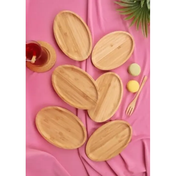 6lı Oval Servis Tabağı Seti – Kahvaltı ve Sunum Tabakları