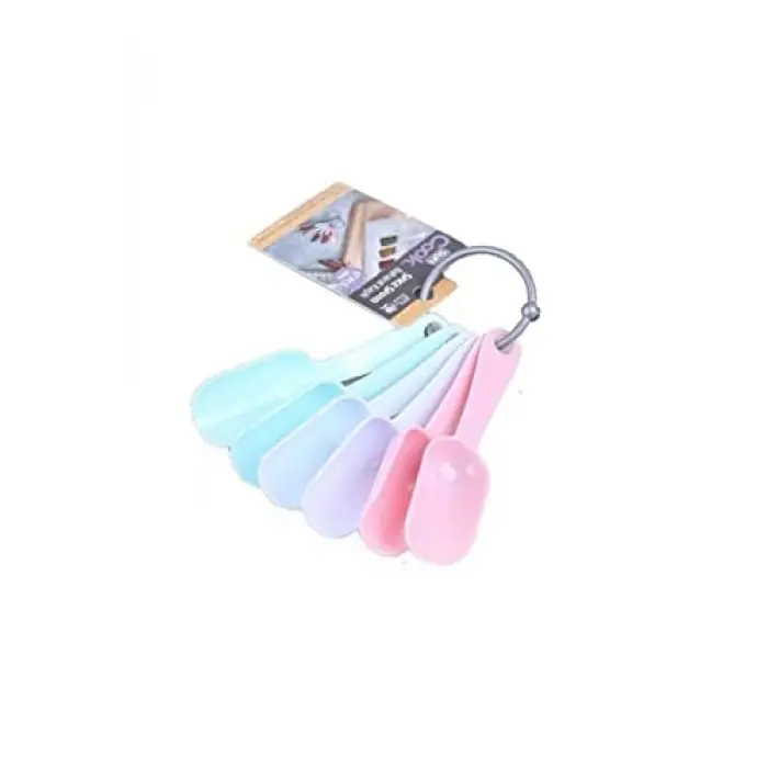 6 lı Plastik Baharat Kaşığı