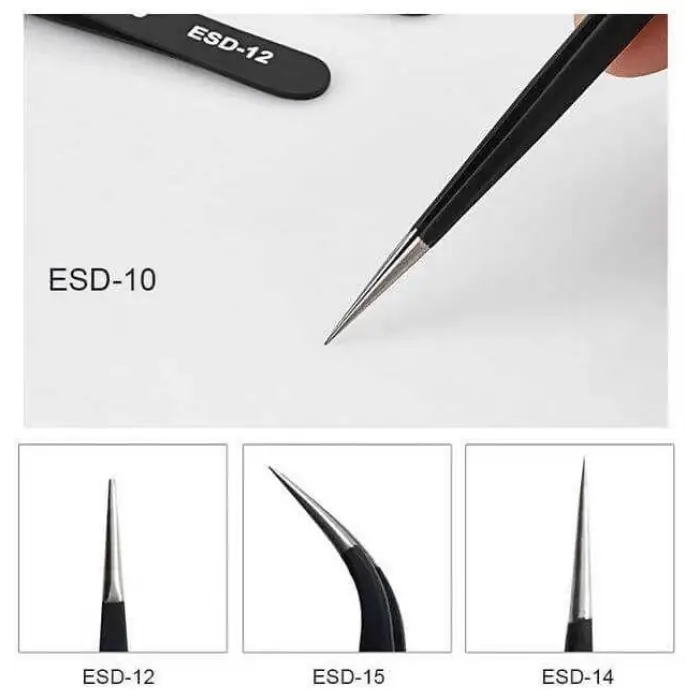 6 Parça Antistatik Esd Hassas Cımbız Seti, Çelik