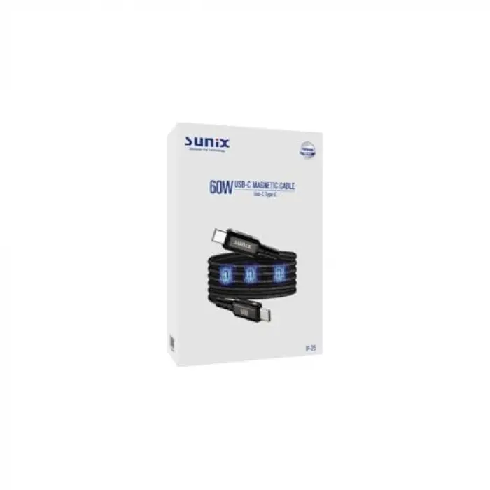 60W Mıknatıslı Usb-C Data ve Şarj Kablosu IP-25