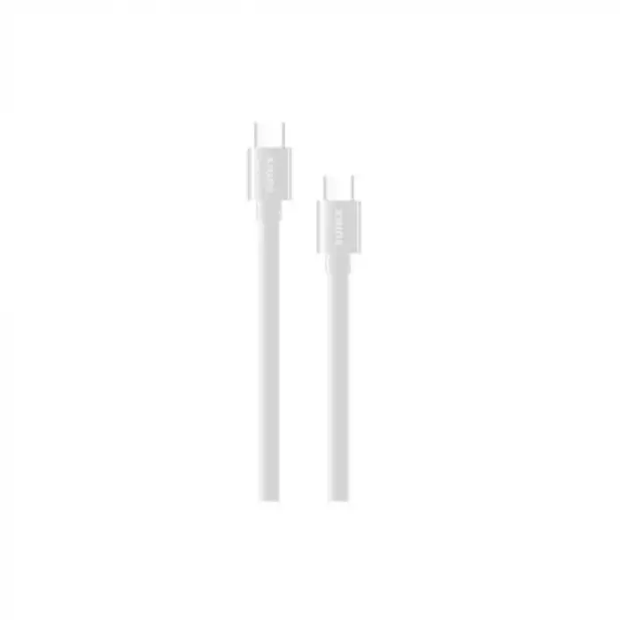 60W Soft USB-C Şarj ve Data Kablosu Beyaz SC-10