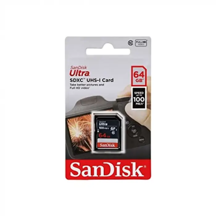 64 GB Sdxc Bellek Kartı, 100 MB/sn