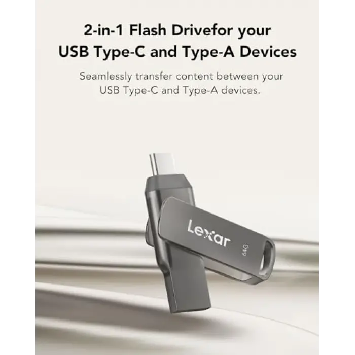 64 GB USB 3.0 Type-C çift sürücülü flash bellek, D35c