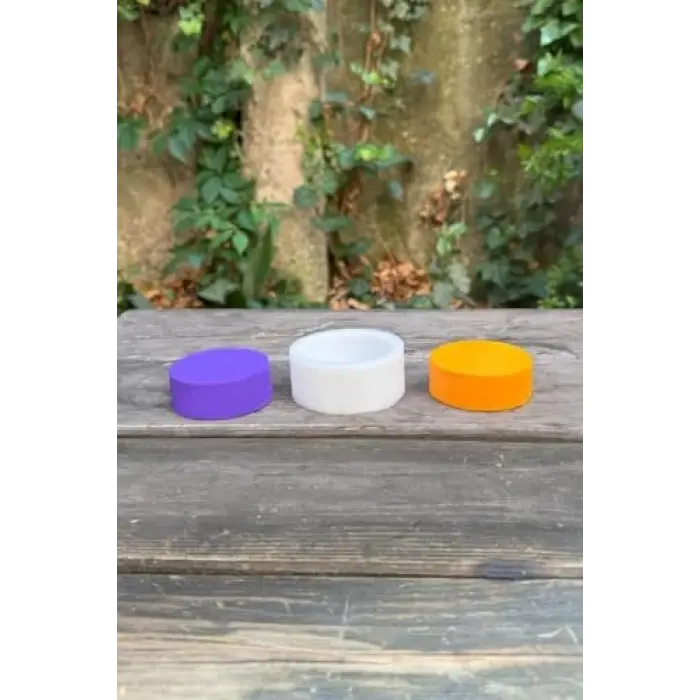 6,5x2,5 cm silikon silindir mum kalıbı