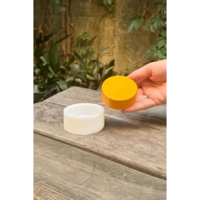 6,5x2,5 cm silikon silindir mum kalıbı