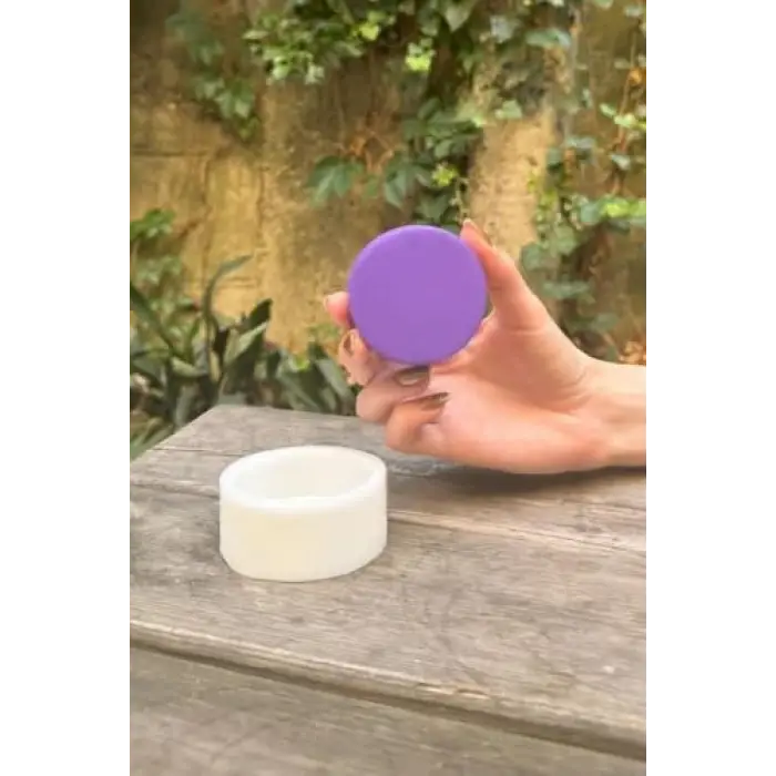 6,5x2,5 cm silikon silindir mum kalıbı