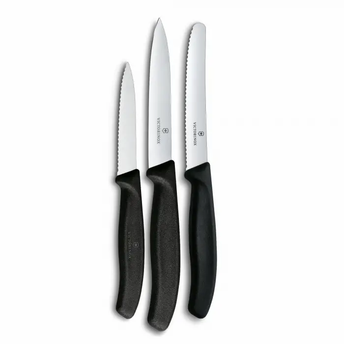 6.7113.34 Swiss Classic 3lü Bıçak Set, Siyah