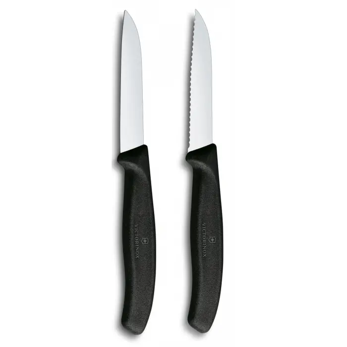 6.7493.2 Swiss Classic 2li Soyma Bıçağı Set, Siyah