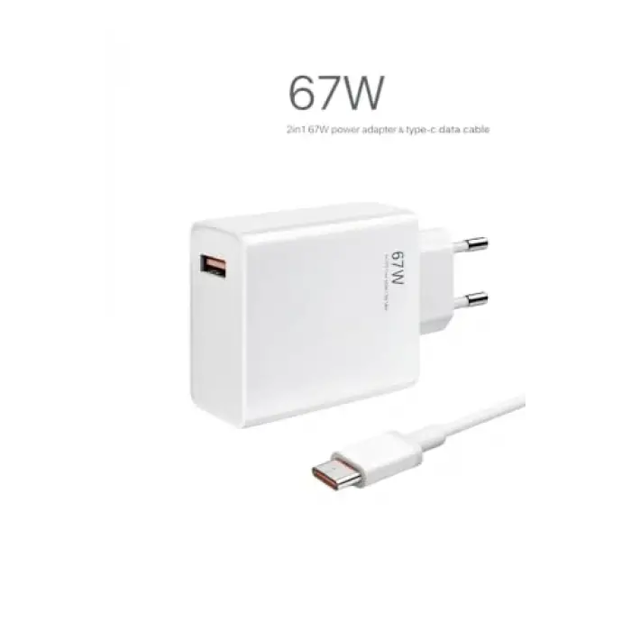 67W Hızlı Şarj Adaptörü ile Type-C Kablo Seti