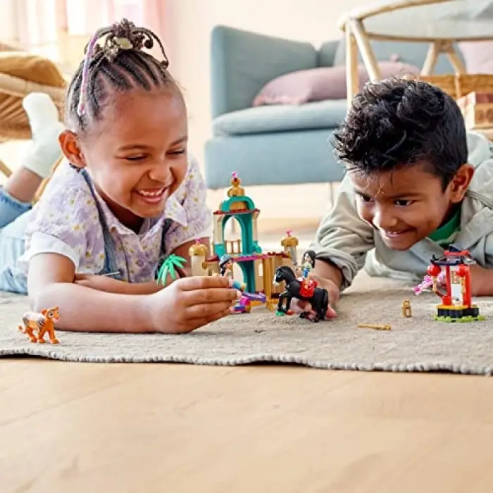 LEGO® | Disney Princess™ LEGO® ǀ Disney Yasemin ve Mulan’ın Macerası Yapım Seti 43208-5 Yaş ve Üzeri Çocuklar için Prenses Oyuncak Yapım Seti (176 Parça)