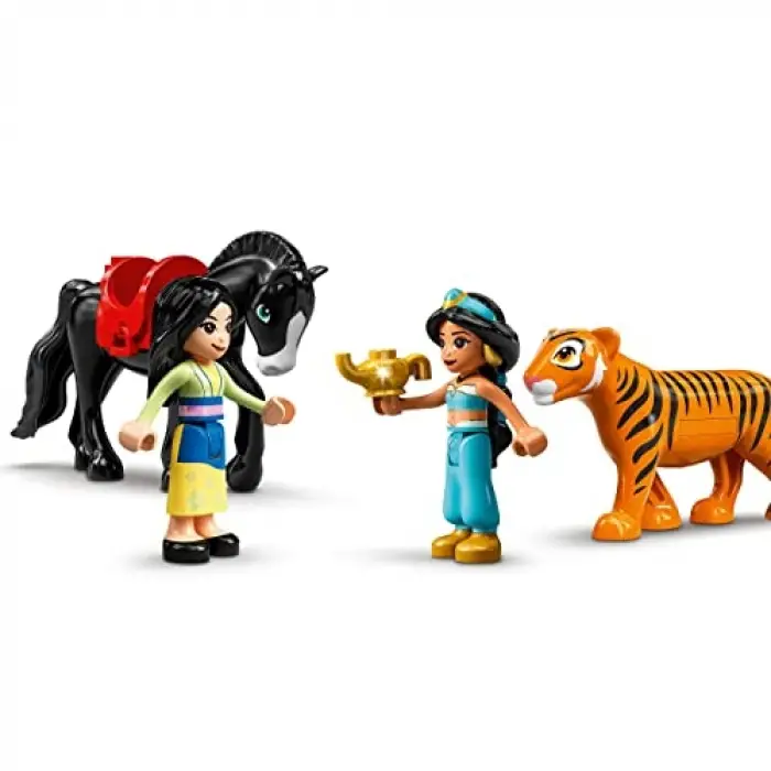 LEGO® | Disney Princess™ LEGO® ǀ Disney Yasemin ve Mulan’ın Macerası Yapım Seti 43208-5 Yaş ve Üzeri Çocuklar için Prenses Oyuncak Yapım Seti (176 Parça)