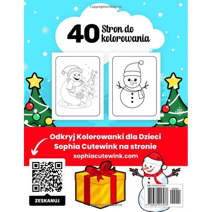 Bałwanek Kolorowanka Dla Dzieci (Polish Edition)