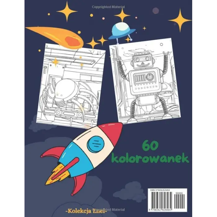 Roboty: Kolorowanka dla dzieci powyżej 5 lat - 60 stron do kolorowania - Format: 21,59 X 27,94 cm - Książeczka do rysowania - Pomysł na prezent urodzinowy, świąteczny (Polish Edition)