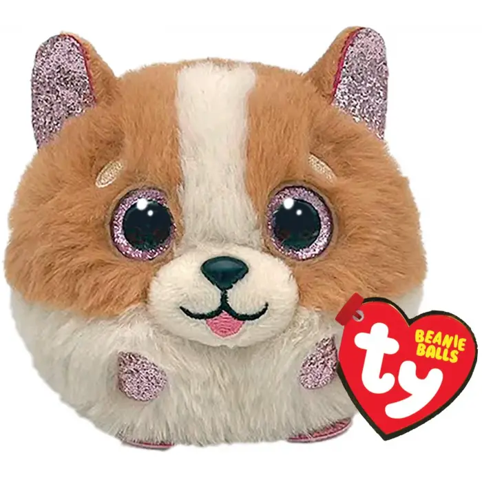 Beanie Balls TANNER - brązowo/biały pies