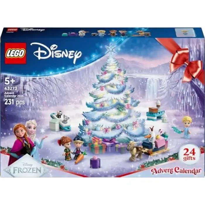 LEGO ǀ Disney Karlar Ülkesi 2025 Yılbaşı Takvimi 43273 – 5 Yaş ve Üzeri Prenses Seven Çocuklar için Yaratıcı Oyuncak Yapım Seti, Eğlenceli Yılbaşı Hediyesi ve Sürprizlerle Dolu Oyun (231 Parça)