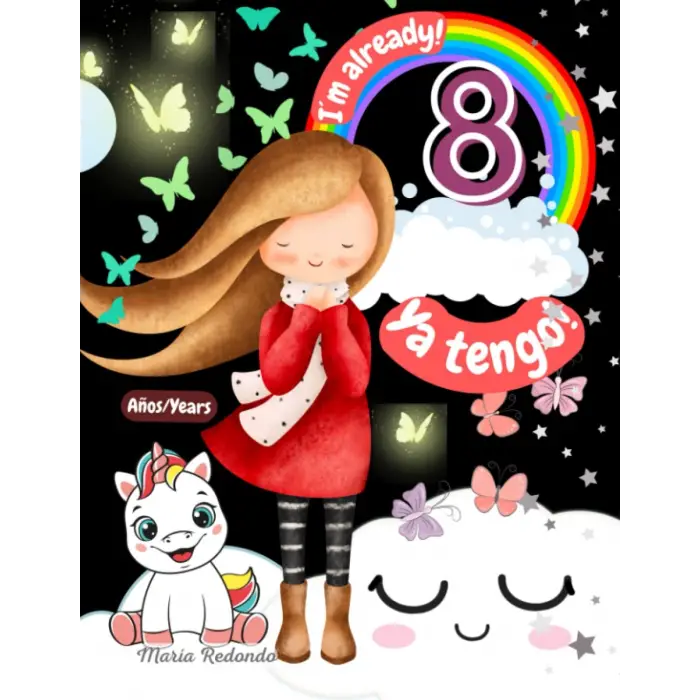 ¡Ya tengo 8 años! I´m already 8 years! Libro Diario Colorear y Escribir. Para niñas de 8 años, 8 years old. Coloring Book Diary. Niñas Colorear, ... de regalo de Cumpleaños (Spanish Edition)