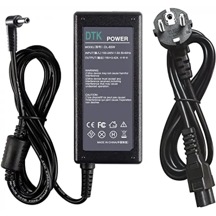 ® Şarj cihazı 19V 3,42A 65W Notebook Laptop Şarj kablosu AC Toshiba Lenovo Medion fiş için: 【5,5 x 2,5mm】 Taşınabilir bilgisayar için şarj cihazı güç kaynağı pil güç kaynağı