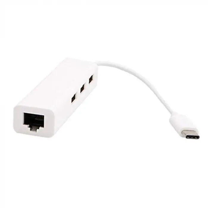 Al-4693 USB 3.1 Type C Hub Ethernet Çevirici Dönüştürücü Adaptör, ‎34 x 17 x 4.2 cm, USB/Type-C