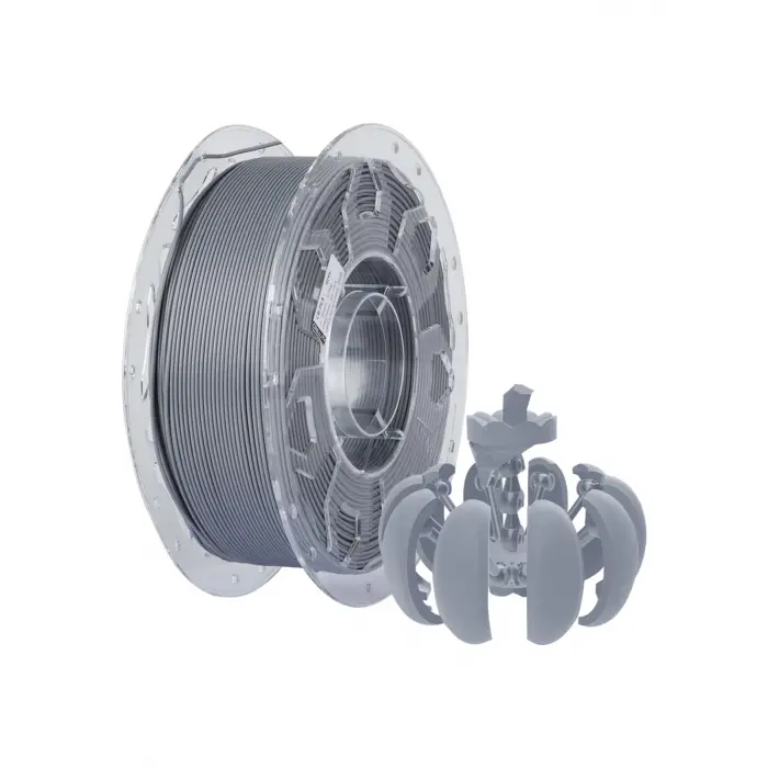 CR-PLA Filament, 1.75mm 3D Yazıcı Filamenti, 1.0kg (2.2lbs) Makara, Çözgü Arttırılmış Tokluk Yok, Boyutsal Doğruluk ± 0.03mm Baskı Filamenti, FDM 3D Yazıcılar için Uygun (Gri)