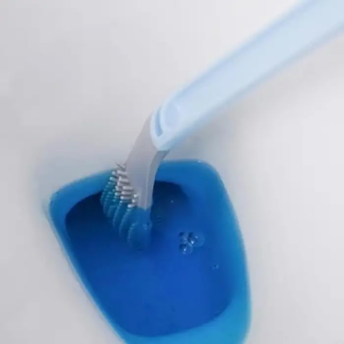 BakGelal Ergonomik Golf Sopası Tasarımlı Silikon Temizlik Fırçası (Yeşil)