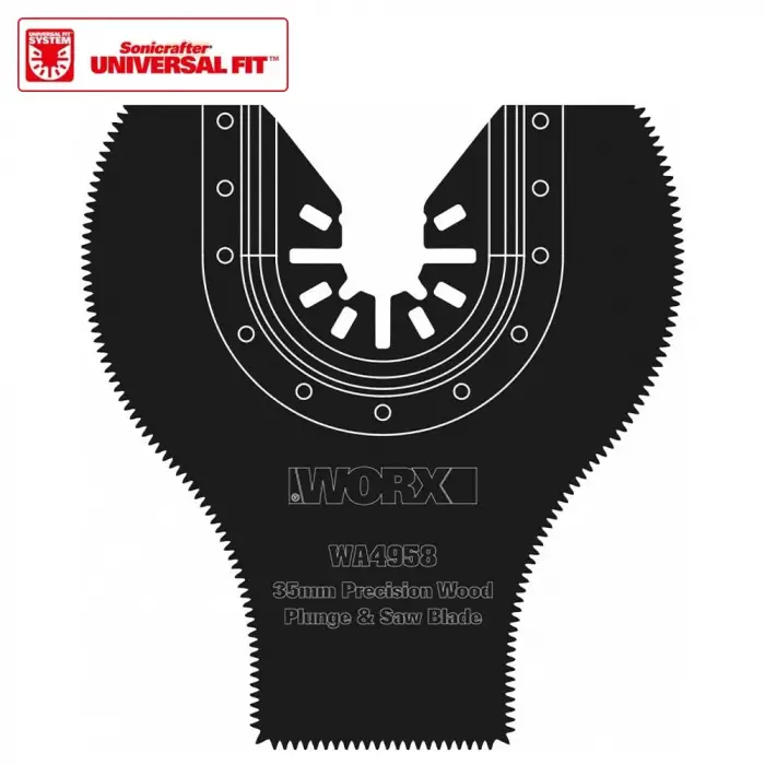 WA4958 Çok Amaçlı Raspalama Makinesi için 35x80 mm 180˚ Ahşap, Fiberglas, Pvc Universal Dalma/Kesme Bıçağı