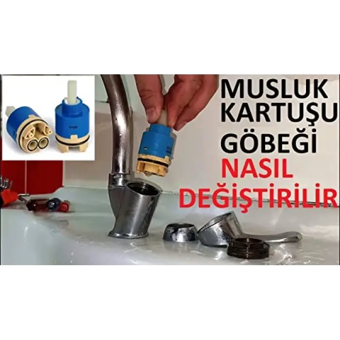 Aç-Kapa Batarya Musluk Kartușu 40lık, Ayaklı Kartuș 1