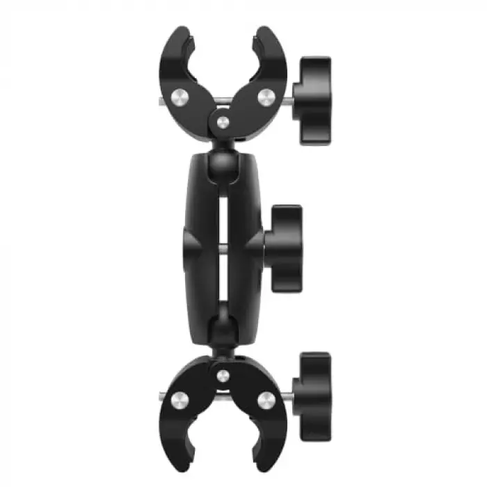 Çift Başlı Superclamp Gidon Montaj & 200 cm Görünmez Selfie Çubuğu; Insta360 X3, X2, X4, X5, One RS, GO 3, One X, Evo ile Uyumlu, Alüminyum Çubuk, 1/4,360­° Ayarlanabilir