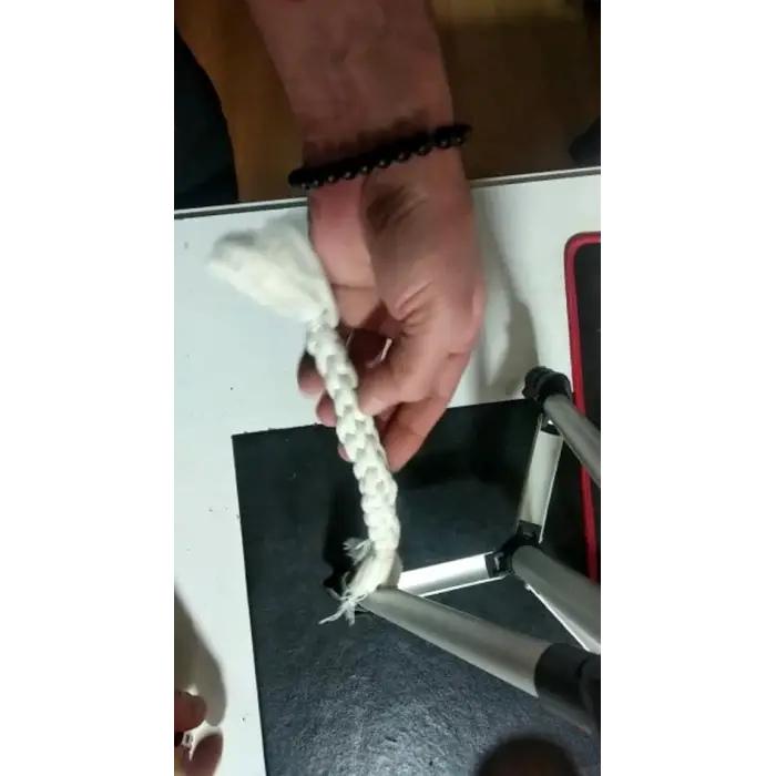 Kedi K��pek Diş Kaşıma Oyuncağı Püsküllü, Boy 22 cm, Kalınlık 2 cm