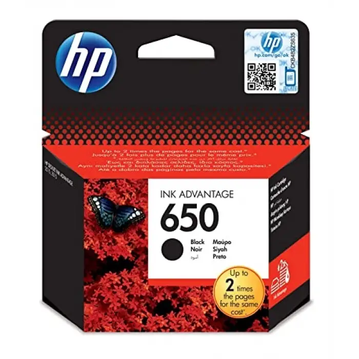 650 Siyah Mürekkep Kartuș, 360 Sayfa (CZ101AE)