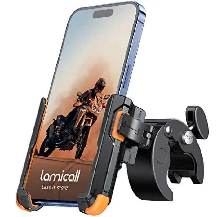 Cep telefonu tutucu; motosiklet, cep telefonu tutucu, bisiklet, 【1s hızlı gerdirici】 Çekim işleri için gidon tutucu, evrensel cep telefonu bisiklet tutucu, iPhone 17,16,15,14,13 Pro Max