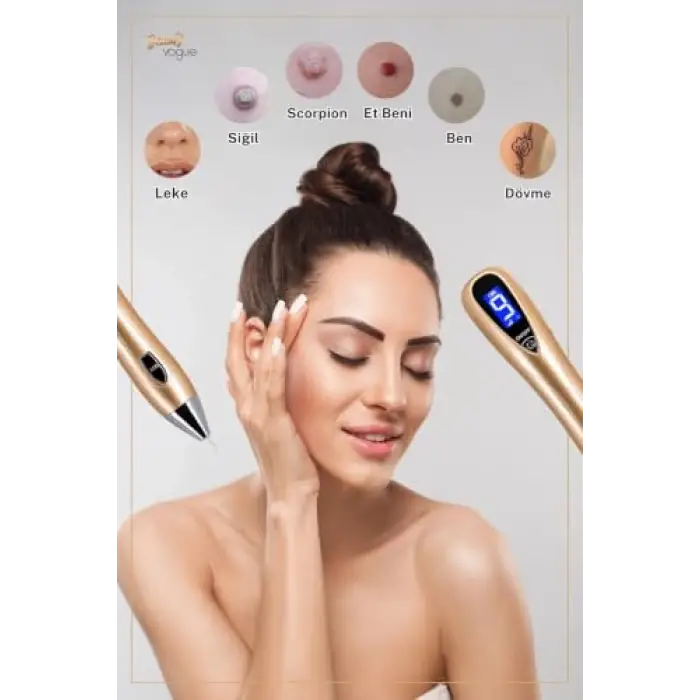 Mole Plexr Pen Gold-Plazma Kalem Seti, Kablosuz Şarj, 10 İğne, 3 Kartuș