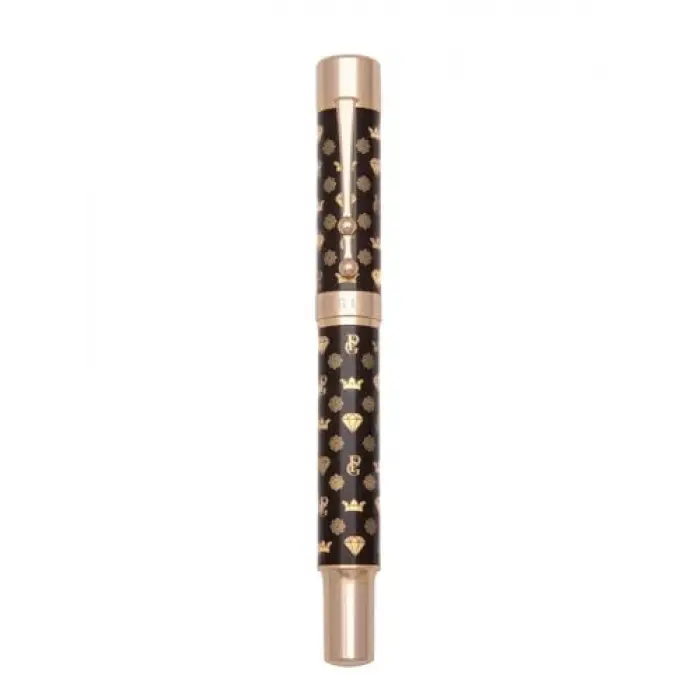 Genève Lüks ve Ergonomik Dolma Kalem ve Tükenmez Kalem Monogram Serisi Alman M Uç Altın Kaplama Evrensel Refill ve Kartuș Doldurulabilir Pompa Hediye Kutulu (Tükenmez Kalem)