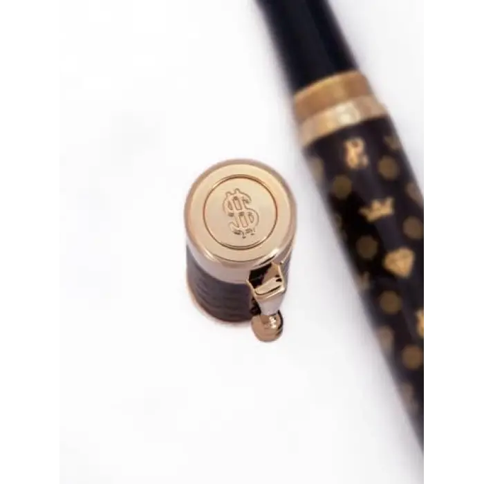 Genève Lüks ve Ergonomik Dolma Kalem ve Tükenmez Kalem Monogram Serisi Alman M Uç Altın Kaplama Evrensel Refill ve Kartuș Doldurulabilir Pompa Hediye Kutulu (Tükenmez Kalem)