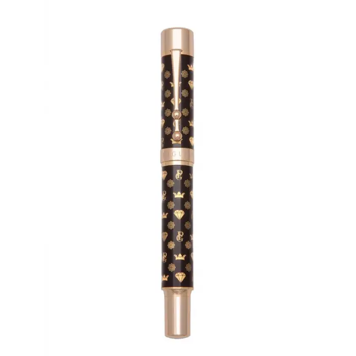 Genève Lüks ve Ergonomik Dolma Kalem ve Tükenmez Kalem Monogram Serisi Alman M Uç Altın Kaplama Evrensel Refill ve Kartuș Doldurulabilir Pompa Hediye Kutulu (Tükenmez Kalem)